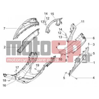 PIAGGIO - X9 500 EVOLUTION ABS 2006 - Body Parts - Side skirts - Spoiler - 574260 - ΒΙΔΑ
