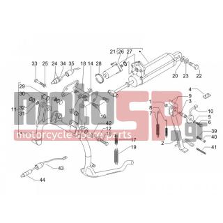 PIAGGIO - X9 500 EVOLUTION ABS 2007 - Frame - Stands - 639202 - ΒΑΛΒΙΔΑ ΗΛ ΠΛΑΓ ΣΤΑΝ Χ9 500
