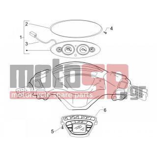 PIAGGIO - X9 500 EVOLUTION ABS 2007 - Electrical - Complex instruments - Cruscotto - 270793 - ΒΙΔΑ D3,8x16