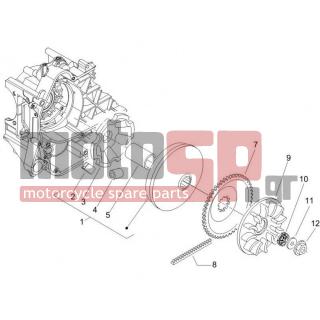 PIAGGIO - ZIP 100 4T 2006 - Engine/Transmission - driving pulley - CM110303 - ΒΑΡΙΑΤΟΡ SCOOTER 50-100 2T/4T