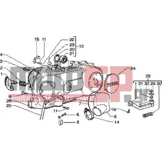 PIAGGIO - ZIP 125 4T < 2005 - Engine/Transmission - Start with pedal-cooling sump - 431860 - ΟΔΗΓΟΣ 0=12X8-8