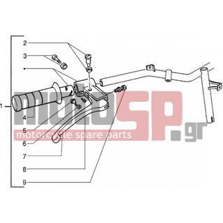 PIAGGIO - ZIP 50 < 2005 - Frame - steering parts - 123394 - ΒΙΔΑ M5,8X17,2