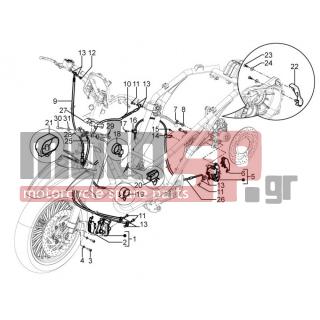 PIAGGIO - BEVERLY 350 4T 4V IE E3 SPORT TOURING 2013 - Brakes - brake lines - Brake Calipers - 666650 - ΜΑΡΚΟΥΤΣΙ ΠΙΣΩ ΦΡ BEVERLY 350 ΒΑΛΒ-ΔΑΓΚ
