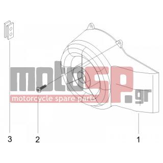 PIAGGIO - ZIP 50 2T 2011 - Engine/Transmission - COVER flywheel magneto - FILTER oil - 833817 - ΚΑΠΑΚΙ ΒΟΛΑΝ LIBERTY 50RST-ΖΙΡ50CAT-MC3