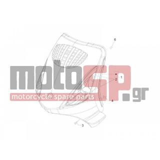 PIAGGIO - ZIP 50 2T 2010 - Body Parts - mask front - 575249 - ΒΙΔΑ M6x22 ΜΕ ΑΠΟΣΤΑΤΗ