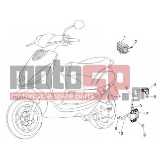 PIAGGIO - ZIP 50 2T 2013 - Electrical - Voltage regulator -Electronic - Multiplier - 434541 - ΒΙΔΑ M6X16 SCOOTER CL10,9