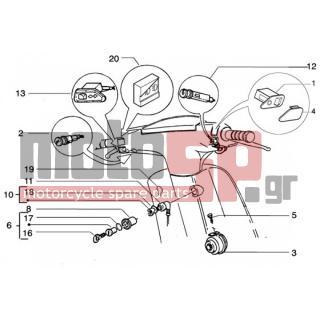 PIAGGIO - ZIP 50 4T < 2005 - Electrical - Electrical devices - 294434 - Headlight selector