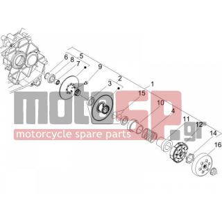 PIAGGIO - ZIP 50 4T 2013 - Engine/Transmission - drifting pulley - 289933 - ΚΑΜΠΑΝΑ ΑΜΠΡ SCOOTER 50-100 2T