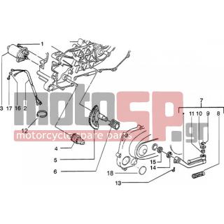 PIAGGIO - ZIP 50 CATALYZED < 2005 - Electrical - IGNITION - STARTER LEVER - 6416 - Δακτύλιος Seeger