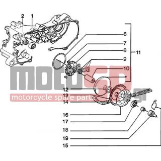 PIAGGIO - ZIP 50 CATALYZED < 2005 - Engine/Transmission - pulley drive - CM110303 - ΒΑΡΙΑΤΟΡ SCOOTER 50-100 2T/4T