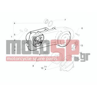 PIAGGIO - ZIP 50 SP EURO 2 2012 - Engine/Transmission - COVER sump - the sump Cooling - 259625 - ΛΑΣΤΙΧΟ ΣΤΑΝ ΚΟΝΤΡΑ SCOOTER