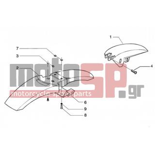 PIAGGIO - BEVERLY 125 < 2005 - Body Parts - Wing back and forth - 575249 - ΒΙΔΑ M6x22 ΜΕ ΑΠΟΣΤΑΤΗ