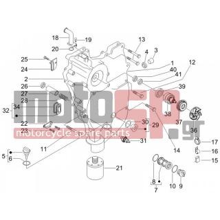 PIAGGIO - BEVERLY 400 IE E3 2006 - Engine/Transmission - COVER flywheel magneto - FILTER oil - 829047 - ΣΩΛΗΝΑΚΙ ΕΞΑΕΡ ΝΕΡΟΥ SCOOTER 400-500