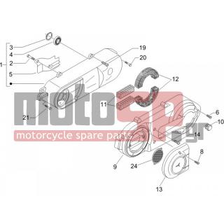 PIAGGIO - BEVERLY 400 IE E3 2007 - Engine/Transmission - COVER sump - the sump Cooling - 833318 - ΦΙΛΤΡΟ ΑΕΡΑΓ ΕΣ BEVERLY 500-X9 500-EVO