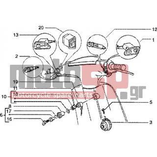 PIAGGIO - ZIP SP 50 < 2005 - Electrical - Headlight-mask-instruments group - 969296 - ΒΙΔΑ M6X10