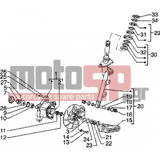 PIAGGIO - ZIP SP 50 < 2005 - Brakes - steering-disc brake system - 564898000C - Μουαγιέ