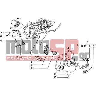 PIAGGIO - ZIP SP 50 H2O < 2005 - Electrical - IGNITION - STARTER LEVER - 414837 - ΒΙΔΑ M6X25-B016774