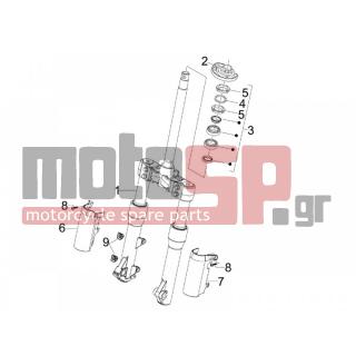 PIAGGIO - BEVERLY 400 IE E3 2006 - Αναρτήσεις - Fork / bottle steering - Complex glasses