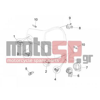 Vespa - GRANTURISMO 200 L 2005 - Electrical - Switchgear - Switches - Buttons - Switches - 294723 - ΔΙΑΚΟΠΤΗΣ ΦΛΑΣ ET4-SF125-VESPA GT-LIB