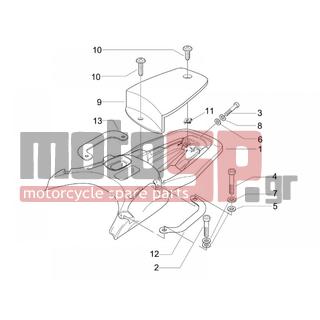 Vespa - GRANTURISMO 200 L 2005 - Body Parts - grid back - 254485 - ΑΣΦΑΛΕΙΑ ΜΕΓΑΛΗ (6Χ100 MM)