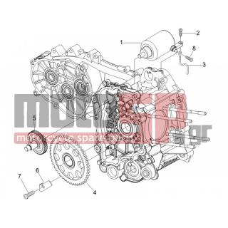 Vespa - GT 250 IE 60° E3 2006 - Engine/Transmission - Start - Electric starter - 969296 - ΒΙΔΑ M6X10
