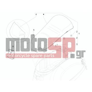 Vespa - GTS 250 2010 - Body Parts - Saddle / Seats
