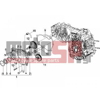 Vespa - GTS 250 2010 - Engine/Transmission - complex reducer - 829206 - ΑΣΦΑΛΕΙΑ ΤΣΙΜ  ΔΙΑΦ SCOOTER