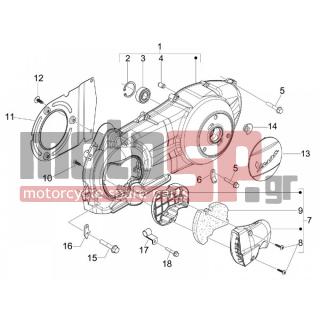 Vespa - GTS 300 IE 2015 - Engine/Transmission - COVER sump - the sump Cooling - 270793 - ΒΙΔΑ D3,8x16
