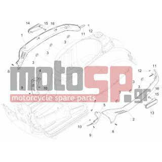 Vespa - GTS 300 IE SUPER 2011 - Body Parts - Side skirts - Spoiler