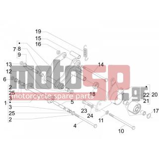 Vespa - GTS 300 IE SUPER SPORT 2012 - Suspension - rocking arm
