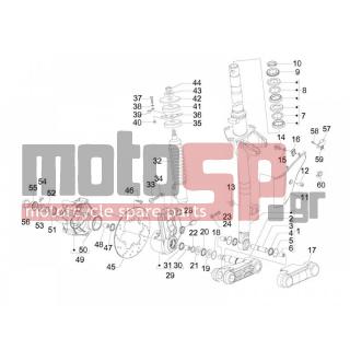Vespa - GTS 300 IE SUPER SPORT 2011 - Αναρτήσεις - Fork / bottle steering - Complex glasses - 177445 - ΡΟΔΕΛΛΑ