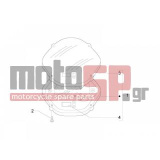Vespa - GTS 300 IE SUPER SPORT 2010 - Electrical - Complex instruments - Cruscotto - 498342 - ΜΠΑΤΑΡΙΑ ΡΟΛΟΙ ΚΟΝΤΕΡ SCOOTER