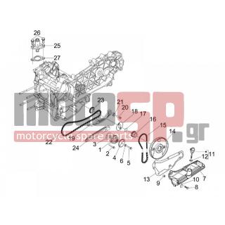 Vespa - GTS 300 IE TOURING 2012 - Engine/Transmission - OIL PUMP - 840344 - ΤΕΝΤΩΤΗΡΑΣ ΚΑΔΕΝΑΣ SCOOTER 250300 4T