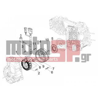 Vespa - GTS 300 IE TOURING 2012 - Engine/Transmission - flywheel magneto - 847679 - ΒΙΔΑ ΣΚΡΙΠ Μ6Χ24