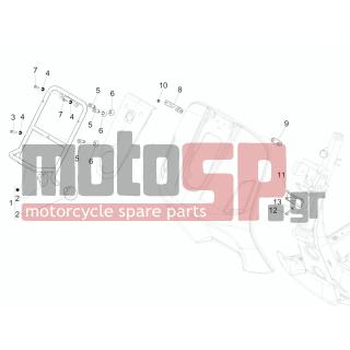 Vespa - GTS 300 IE TOURING 2012 - Body Parts - front grid - 672380 - ΒΙΔΑ M6x20