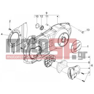 Vespa - GTV 250 IE 2006 - Engine/Transmission - COVER sump - the sump Cooling - 270793 - ΒΙΔΑ D3,8x16