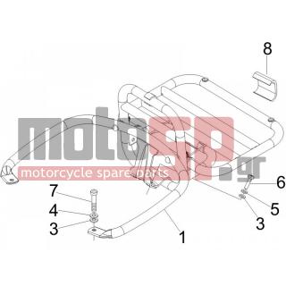 Vespa - GTV 250 IE 2009 - Body Parts - grid back
