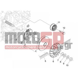Vespa - GTV 250 IE NAVY 2007 - Engine/Transmission - driving pulley - 842870 - ΡΑΟΥΛΑ ΒΑΡ SCOOTER 250 ΠΡΑΣΙΝΑ (Χ6 ΤΕΜ)