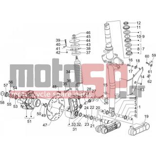 Vespa - GTV 250 IE NAVY 2007 - Suspension - Fork / bottle steering - Complex glasses - 119219 - ΤΣΙΜΟΥΧΑ
