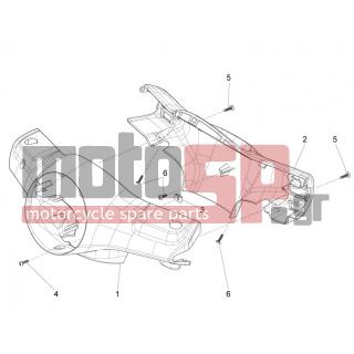 Vespa - LX 125 4T 3V IE 2012 - Body Parts - COVER steering - 65293500M5 - ΚΑΠΑΚΙ ΤΙΜ VESPA LX ΚΑΦΕ TOSCANA 112/A