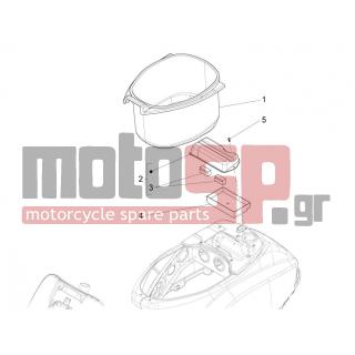 Vespa - LX 125 4T 3V IE 2012 - Body Parts - bucket seat - 583310 - ΑΠΟΜΟΝΩΤΗΡΑΣ