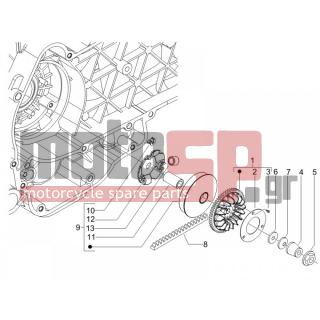 Vespa - LX 150 4T IE E3 2011 - Κινητήρας/Κιβώτιο Ταχυτήτων - driving pulley