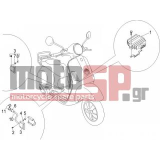 Vespa - LX 50 2T 2009 - Electrical - Voltage regulator -Electronic - Multiplier - 231571 - ΛΑΣΤΙΧΑΚΙ ΠΟΛ/ΣΤΗ SCOOTER-AΡΕ 703