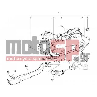Vespa - LX 50 4T 2006 - Engine/Transmission - COVER sump - the sump Cooling - 574458 - ΣΩΛΗΝΑΣ ΑΕΡΑΓ ΕΤ4