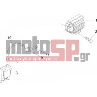 Vespa - LX 50 4T 2007 - Electrical - Voltage regulator -Electronic - Multiplier - 231571 - ΛΑΣΤΙΧΑΚΙ ΠΟΛ/ΣΤΗ SCOOTER-AΡΕ 703