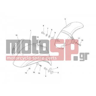 Vespa - LXV 50 2T 2007 - Body Parts - Apron radiator - Feather - 192598 - ΚΑΠΕΛΑΚΙ ΠΛΑΣΤ.