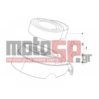 Vespa - LXV 50 2T NAVY 2008 - Electrical - Complex instruments - Cruscotto - 164634 - ΛΑΜΠΑ 12V 1.2W T5 ΟΡΓΑΝΩΝ