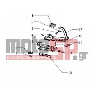 Vespa - PX 125 2012 - Frame - Pedals - Levers - 183124 - ΠΕΙΡΟΣ ΠΟΔΟΦΡΕΝΟΥ VESPA PX-PXE