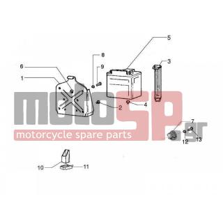 Vespa - PX 125 2011 - Electrical - Relay - Battery - Horn - 230750 - ΒΑΣΗ ΜΠΑΤΑΡΙΑΣ ARCOBALENO