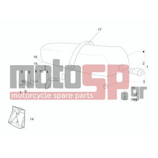 Vespa - PX 125 2011 - Body Parts - Saddle / Seats